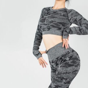 Crop Top High Waist Workout Leggings