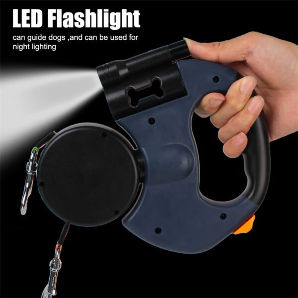 Dual Dog Leash with Tangle | 360 Swivel With Lights - Image 3