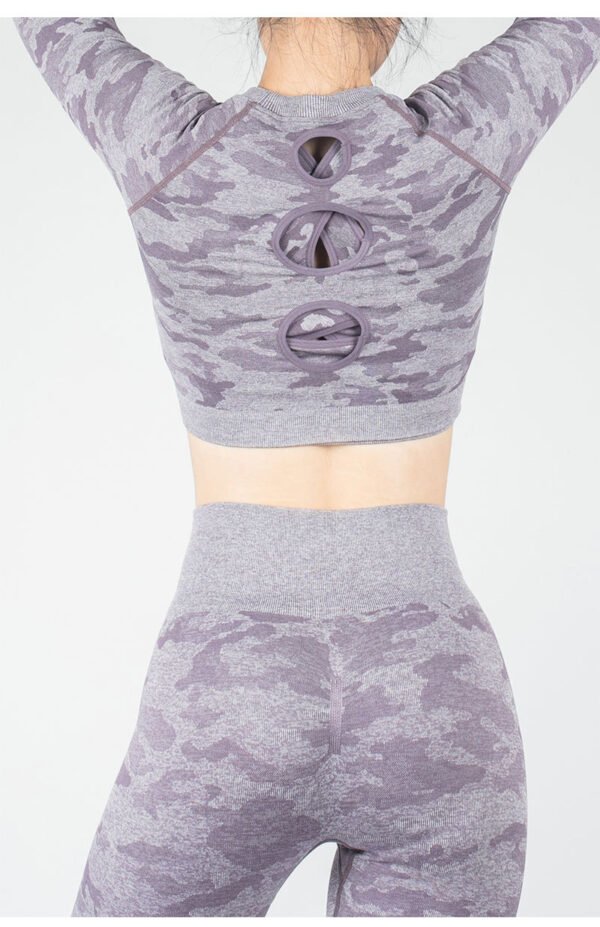 Crop Top High Waist Workout Leggings - Image 5