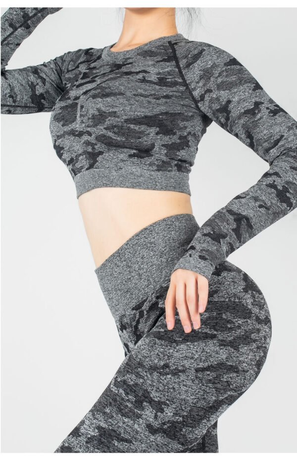 Crop Top High Waist Workout Leggings - Image 8