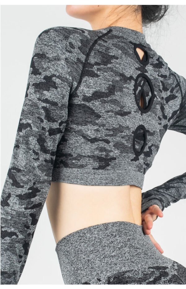 Crop Top High Waist Workout Leggings - Image 9