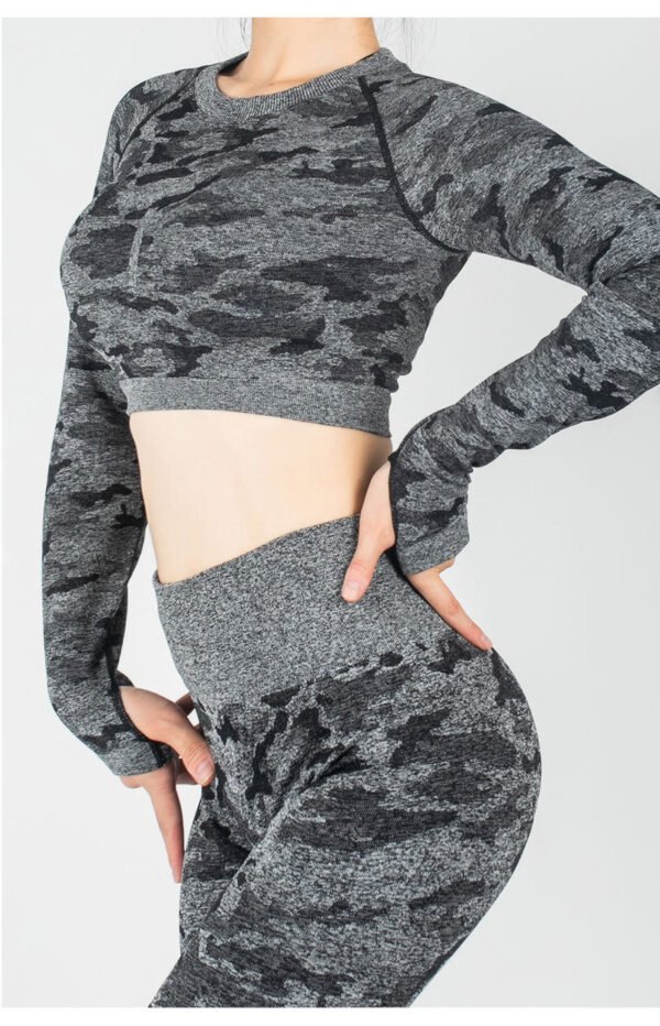 Crop Top High Waist Workout Leggings - Image 10