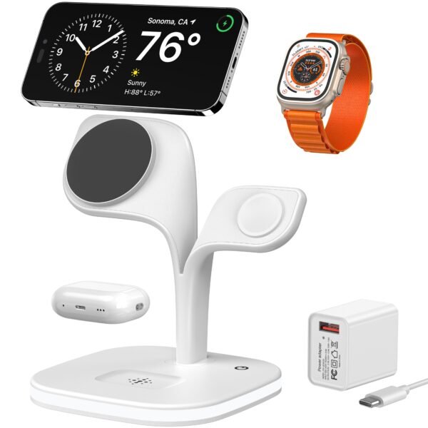 5-in-1 Magnetic Wireless Fast Charging Station For Multiple Devices