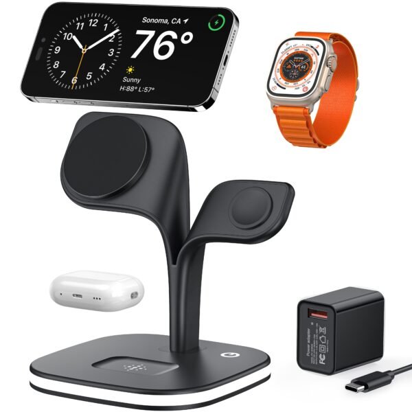 5-in-1 Magnetic Wireless Fast Charging Station For Multiple Devices - Image 10