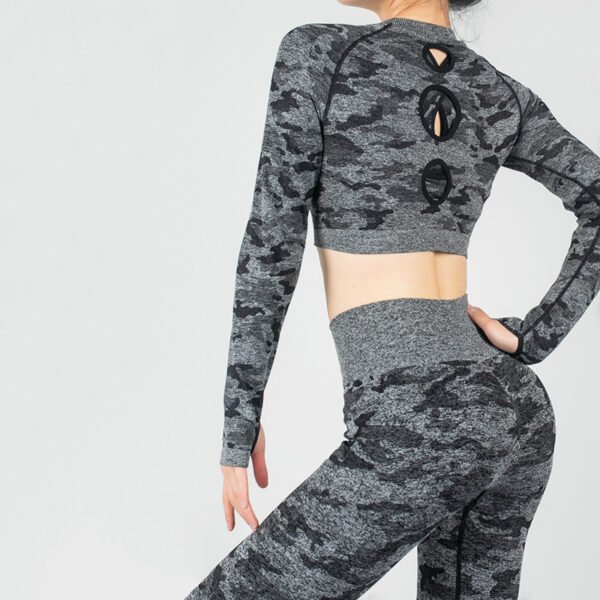 Crop Top High Waist Workout Leggings - Image 4