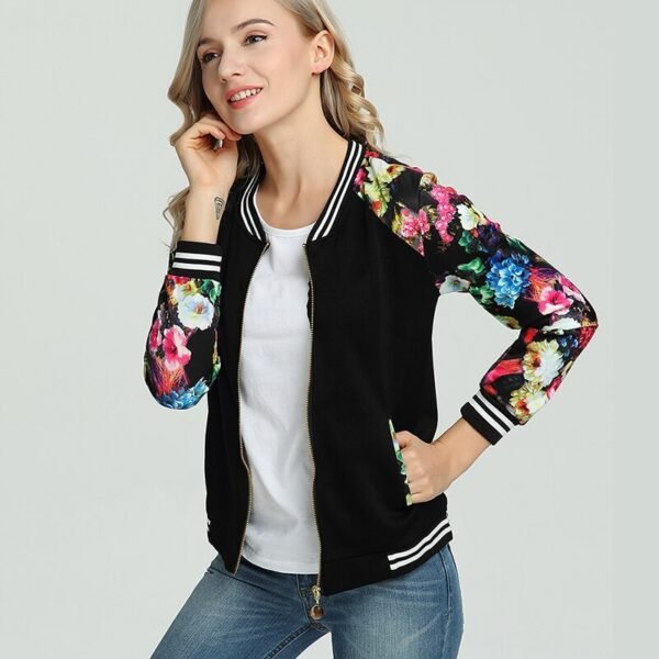 Women's Short Baseball Jacket - Image 6