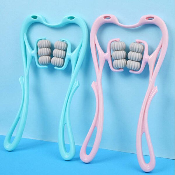 Multifunctional Manual Six-wheel Neck Massager - Image 8