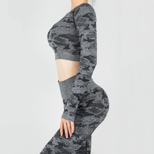 Crop Top High Waist Workout Leggings - Image 2
