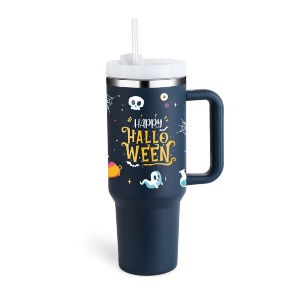 40 Oz Tumbler With Handle Straw Insulated - Image 7