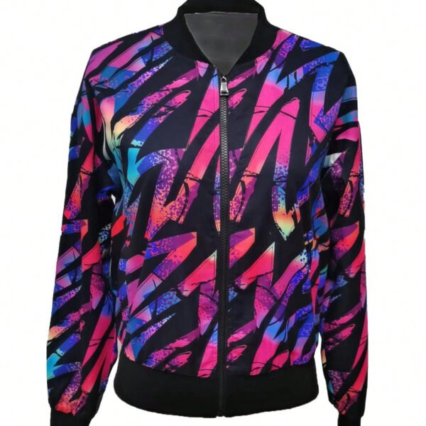 Fashion Jacket European And American Women's Clothing Printed Casual Women's Casual Jacket - Image 3
