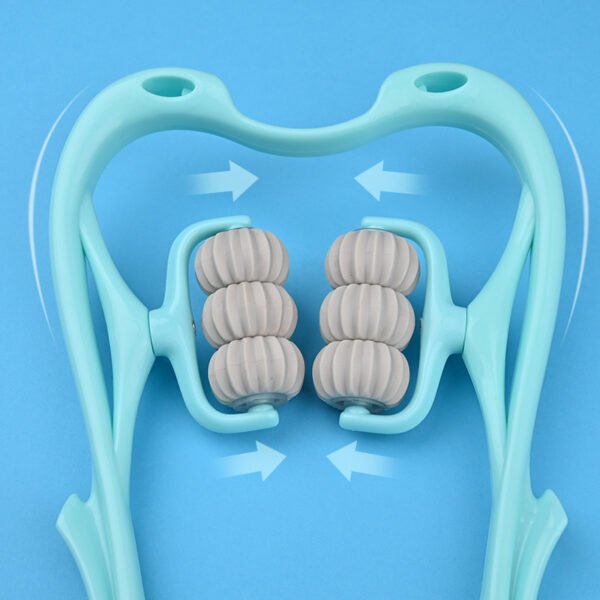 Multifunctional Manual Six-wheel Neck Massager - Image 7