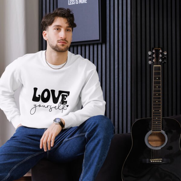 Love Yourself – Unisex Eco-Friendly Sweatshirt - Image 7