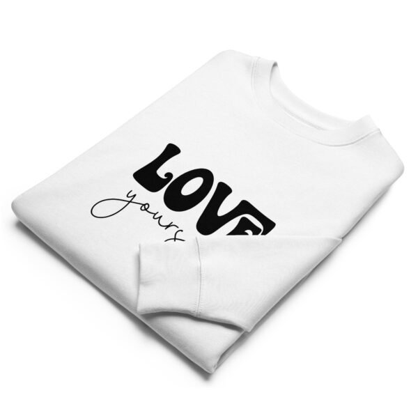 Love Yourself – Unisex Eco-Friendly Sweatshirt - Image 6