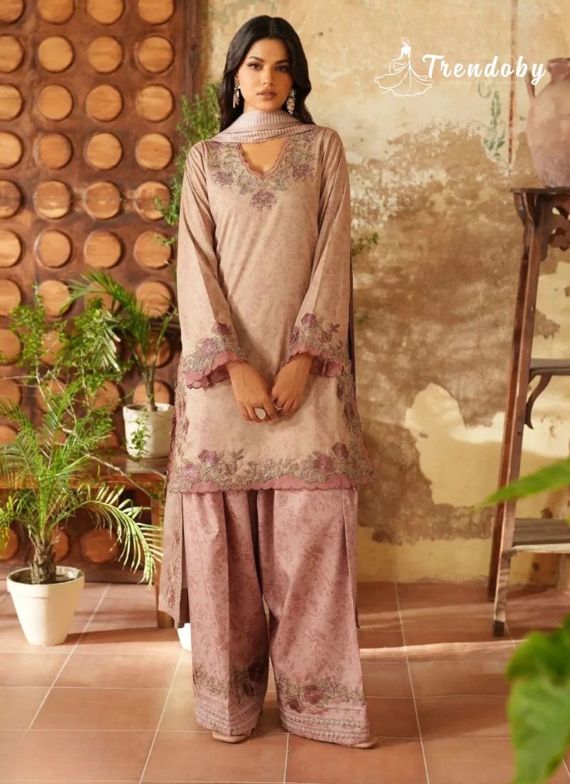 Lawn Cotton Printed Karachi Dress Material