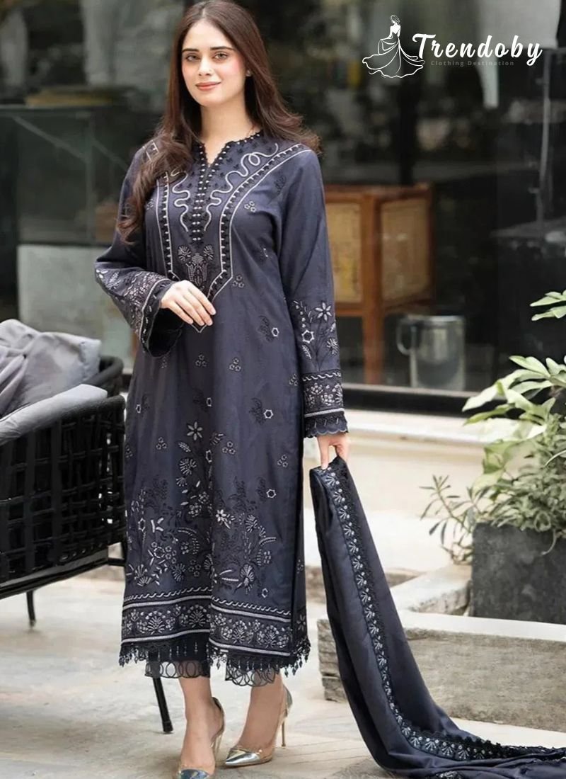 Lawn Cotton Printed Karachi Dress Material
